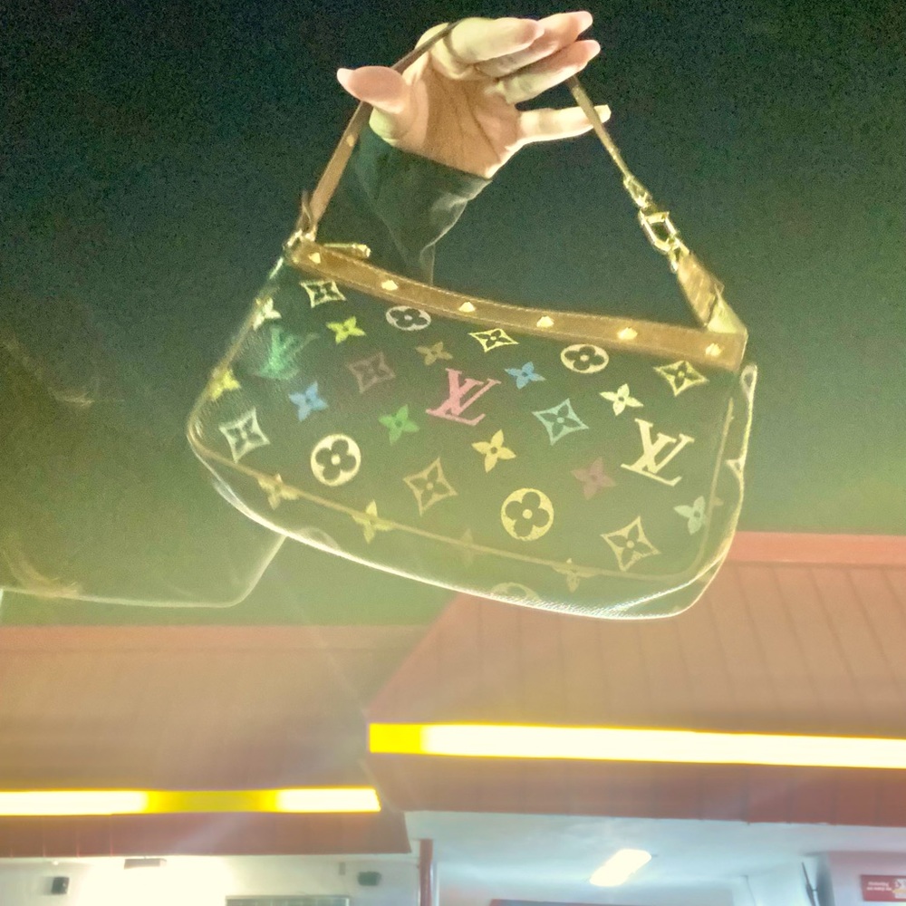 Louis Vuitton X Murakami Multicolore Pochette Noir - Picture 15 of 16